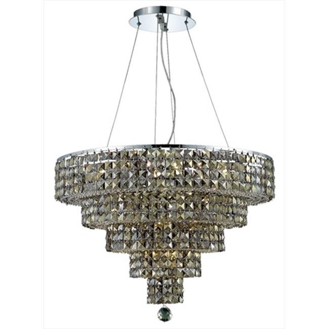 Elegant Lighting 2037D26C-GT-SS 26 W x 20 H in. Maxim Collection Hanging Fixture - Swarovski Elements&#44; Chrome Finish