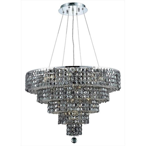 Elegant Lighting 2037D26C-SS-SS 26 W x 20 H in. Maxim Collection Hanging Fixture - Swarovski Elements&#44; Chrome Finish