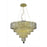 Elegant Lighting 2037D26G-SS 26 W x 20 H in. Maxim Collection Hanging Fixture - Swarovski Elements&#44; Gold Finish