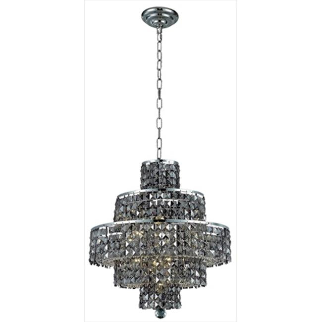 Elegant Lighting 2039D20C-SS-SS 20 W x 21 H in. Maxim Collection Hanging Fixture - Swarovski Elements&#44; Chrome Finish