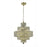 Elegant Lighting 2039D20G-EC 20 W x 21 H in. Maxim Collection Hanging Fixture - Elegant Cut&#44; Gold Finish