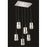Elegant Lighting 2055D6O-RC 21.5 L x 11 Dia. x 90 H in. Broadway Collection Hanging Fixture - Royal Cut&#44; Chrome Finish