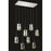 Elegant Lighting 2055D8O-RC 27 L x 11 Dia. x 90 H in. Broadway Collection Hanging Fixture - Royal Cut&#44; Chrome Finish