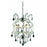 Elegant Lighting 2800D15C-SS 15.5 Dia. x 23 H in. Maria Theresa Collection Hanging Fixture - Swarovski Elements&#44; Chrome Finish