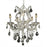 Elegant Lighting 2800D20C-EC 20 Dia. x 25 H in. Maria Theresa Collection Hanging Fixture - Elegant Cut&#44; Chrome Finish
