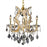 Elegant Lighting 2800D20G-SS 20 Dia. x 25 H in. Maria Theresa Collection Hanging Fixture - Swarovski Elements&#44; Gold Finish