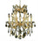 Elegant Lighting 2800D20G-GT-RC 20 Dia. x 25 H in. Maria Theresa Collection Hanging Fixture - Royal Cut&#44; Gold Finish