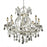 Elegant Lighting 2800D26C-RC 26 Dia. x 26 H in. Maria Theresa Collection Hanging Fixture - Royal Cut&#44; Chrome Finish