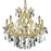 Elegant Lighting 2800D26G-EC 26 Dia. x 26 H in. Maria Theresa Collection Hanging Fixture - Elegant Cut&#44; Gold Finish