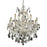 Elegant Lighting 2800D27C-EC 27 Dia. x 26 H in. Maria Theresa Collection Hanging Fixture - Elegant Cut&#44; Chrome Finish