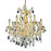 Elegant Lighting 2800D27G-RC 27 Dia. x 26 H in. Maria Theresa Collection Hanging Fixture - Royal Cut&#44; Gold Finish