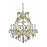 Elegant Lighting 2800D28G-SA 28.5 Dia. x 32.5 H in. Maria Theresa Collection Hanging Fixture - Spectra Swarovski&#44; Gold Finish