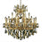 Elegant Lighting 2800D30G-GT-SS 30 Dia. x 28 H in. Maria Theresa Collection Hanging Fixture - Swarovski Elements&#44; Gold Finish