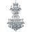 Elegant Lighting 2800D30SC-SS 30 Dia. x 50 H in. Maria Theresa Collection Large Hanging Fixture - Swarovski Elements&#44; Chrome Finish