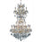 Elegant Lighting 2800D30SG-SS 30 Dia. x 50 H in. Maria Theresa Collection Large Hanging Fixture - Swarovski Elements&#44; Gold Finish