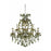 Elegant Lighting 2800D33GT-GT-SS 33.5 Dia. x 35.5 H in. Maria Theresa Collection Hanging Fixture - Swarovski Elements&#44; Golden Teak Finish