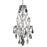 Elegant Lighting 2801D12C-RC 12 W x 22 H in. Maria Theresa Collection Hanging Fixture - Royal Cut&#44; Chrome Finish