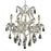 Elegant Lighting 2801D20C-SS 20 W x 25 H in. Maria Theresa Collection Hanging Fixture - Swarovski Elements&#44; Chrome Finish
