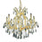Elegant Lighting 2801D26G-RC 26 W x 26 H in. Maria Theresa Collection Hanging Fixture - Royal Cut&#44; Gold Finish