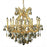 Elegant Lighting 2801D26G-GT-RC 26 W x 26 H in. Maria Theresa Collection Hanging Fixture - Royal Cut&#44; Gold Finish