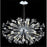 Elegant Lighting 3400G46C-EC 46 Dia. x 25.5 H in. Cyclone Collection Large Hanging Fixture - Chrome Finish&#44; Elegant Cut