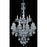 Elegant Lighting 7915G33SS-SS-SS 33 Dia. x 52 H in. Verona Collection Large Hanging Fixture - Silver Shade Finish&#44; Swarovski Elements