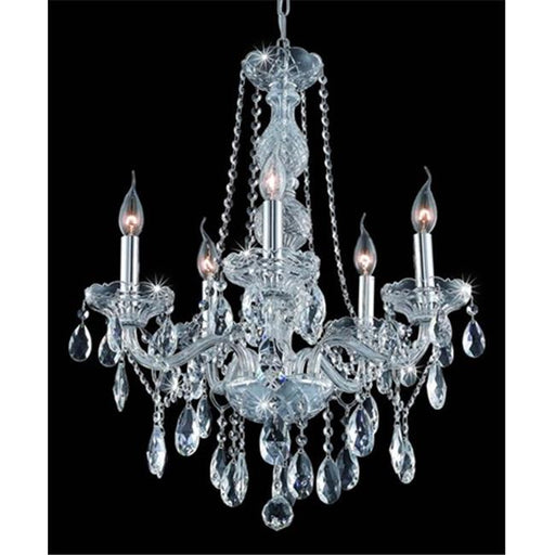 Elegant Lighting 7955D21C-EC 21 Dia. x 26 H in. Verona Collection Hanging Fixture - Chrome Finish&#44; Elegant Cut