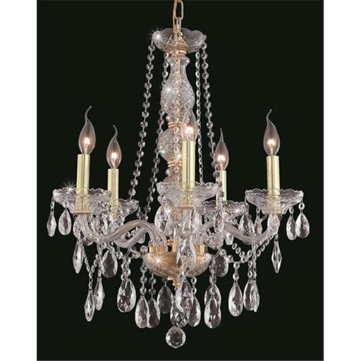Elegant Lighting 7955D21G-EC 21 Dia. x 26 H in. Verona Collection Hanging Fixture - Gold Finish&#44; Elegant Cut