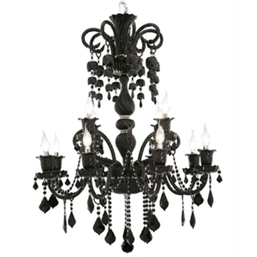 Elegant Lighting 8901D14GT-GT-EC 14 Dia. x 18 H in. Majestic Collection Hanging Fixture - Golden Teak Finish&#44; Elegant Cut
