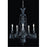 Elegant Lighting 8905D27SGT-GT-EC 27 Dia. x 34 H in. Majestic Collection Hanging Fixture - Golden Teak Finish&#44; Elegant Cut