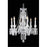 Elegant Lighting 8906D24C-EC 24 Dia. x 26 H in. Majestic Collection Hanging Fixture - Chrome Finish&#44; Elegant Cut