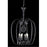 Elegant Lighting 8906D27B-JT-EC 27 Dia. x 40 H in. Majestic Collection Hanging Fixture - Black Finish&#44; Elegant Cut