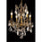 Elegant Lighting 9204D17FG-EC 17 Dia. x 21 H in. Rosalia Collection Hanging Fixture - French Gold Finish&#44; Elegant Cut
