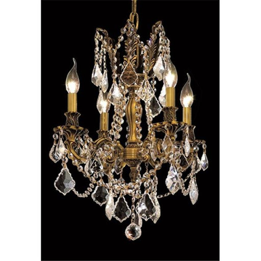 Elegant Lighting 9204D17FG-SA 17 Dia. x 21 H in. Rosalia Collection Hanging Fixture - French Gold Finish&#44; Spectra Swarovski