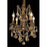 Elegant Lighting 9204D17FG-GT-RC 17 Dia. x 21 H in. Rosalia Collection Hanging Fixture - French Gold Finish&#44; Royal Cut
