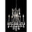Elegant Lighting 9205D18DB-EC 18 Dia. x 19 H in. Rosalia Collection Hanging Fixture - Dark Bronze Finish&#44; Elegant Cut