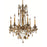 Elegant Lighting 9206D23FG-GT-RC 23 Dia. x 26 H in. Rosalia Collection Hanging Fixture - French Gold Finish&#44; Royal Cut