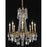 Elegant Lighting 9208D24FG-EC 24 Dia. x 30 H in. Rosalia Collection Hanging Fixture - French Gold Finish&#44; Elegant Cut