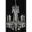 Elegant Lighting 9208D24PW-EC 24 Dia. x 30 H in. Rosalia Collection Hanging Fixture - Pewter Finish&#44; Elegant Cut