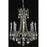 Elegant Lighting 9208D24PW-GT-SS 24 Dia. x 30 H in. Rosalia Collection Hanging Fixture - Pewter Finish&#44; Swarovski Elements