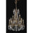Elegant Lighting 9212D24FG-EC 24 Dia. x 36 H in. Rosalia Collection Hanging Fixture - French Gold Finish&#44; Elegant Cut
