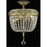 Elegant Lighting 9303F12FG-SA 12 Dia. x 17 H in. Esperanza Flush Mount&#44; Spectra Swarovski - French Gold