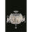 Elegant Lighting 9303F18PW-EC 18 Dia. x 17 H in. Esperanza Flush Mount&#44; Elegant Cut - Pewter