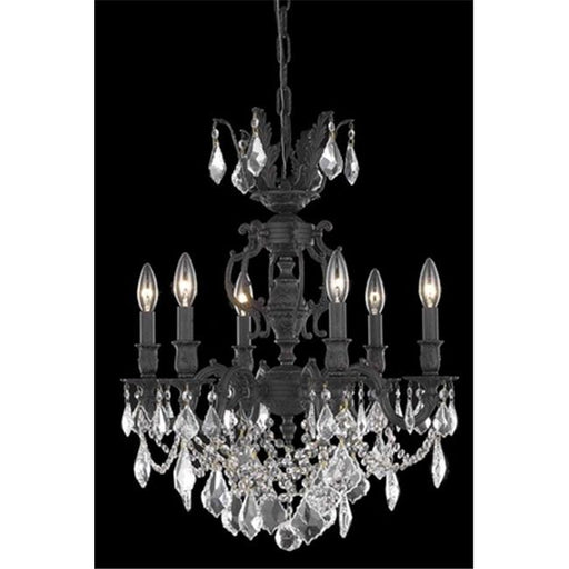 Elegant Lighting 9506D20DB-RC 20 Dia. x 23 H in. Marseille Hanging Fixture&#44; Royal Cut - Dark Bronze
