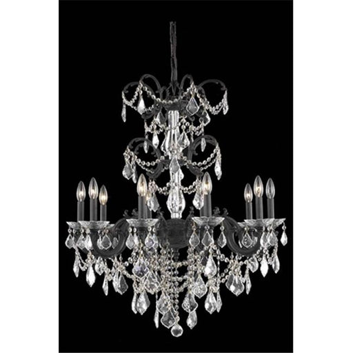 Elegant Lighting 9710D29DB-SS 29 Dia. x 35 H in. Athena Hanging Fixture&#44; Swarovski Elements - Dark Bronze