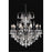 Elegant Lighting 9710D30DB-SS 30 Dia. x 31 H in. Athena Hanging Fixture&#44; Swarovski Elements - Dark Bronze