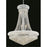 Elegant Lighting 1800D28C-SS 28 D x 36 in. Primo Collection Hanging Fixture - Swarovski Elements&#44; Chrome