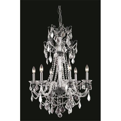 Elegant Lighting 9806D24DB-SS 24 Dia. x 37 H in. Imperial Hanging Fixture&#44; Swarovski Elements - Dark Bronze