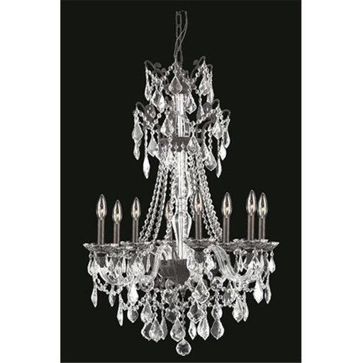Elegant Lighting 9808D25DB-SS 25 Dia. x 37 H in. Imperial Hanging Fixture&#44; Swarovski Elements - Dark Bronze