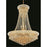 Elegant Lighting 1800D28G-SS 28 D x 36 in. Primo Collection Hanging Fixture - Swarovski Elements&#44; Gold